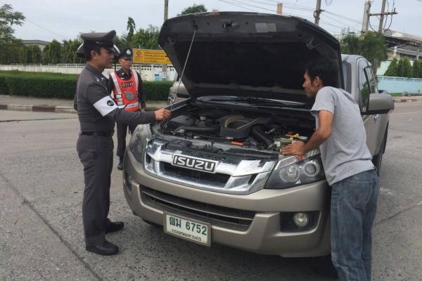 ตรวจสภาพการจราจรในเขตนิคมอุตสาหกรรมบางปู